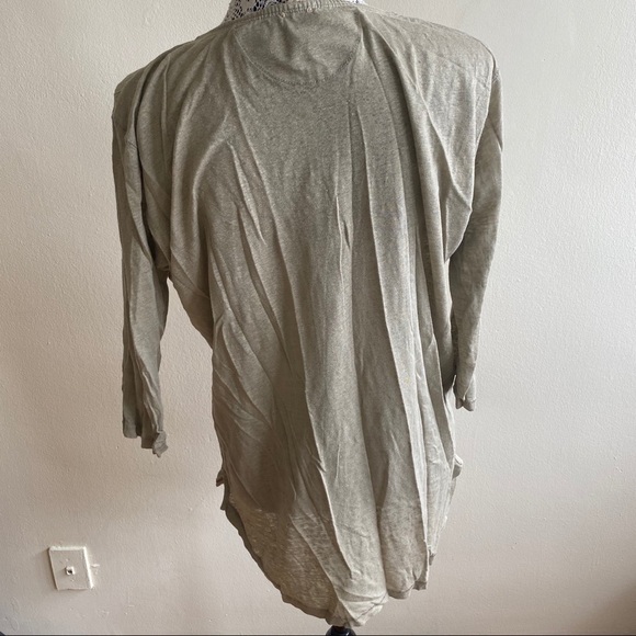 Aritzia Wilfred 3/4 100% Linen Shirt Sz Small - Picture 3 of 4